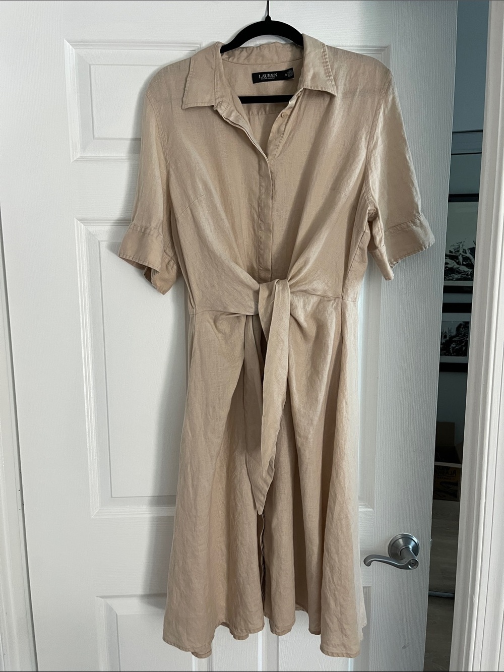 Lauren Ralph Lauren Linen Tie-Waist Dress - Picture 3 of 10